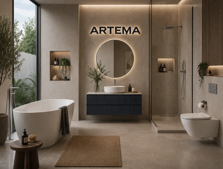 Artema duş sistemleri batarya armatür ve banyo aksesuarları