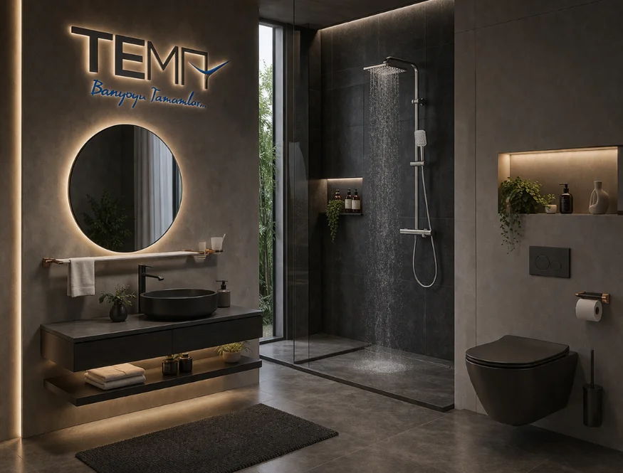 Tema banyo batarya duş seti aksesuar ve armatür çözümleri