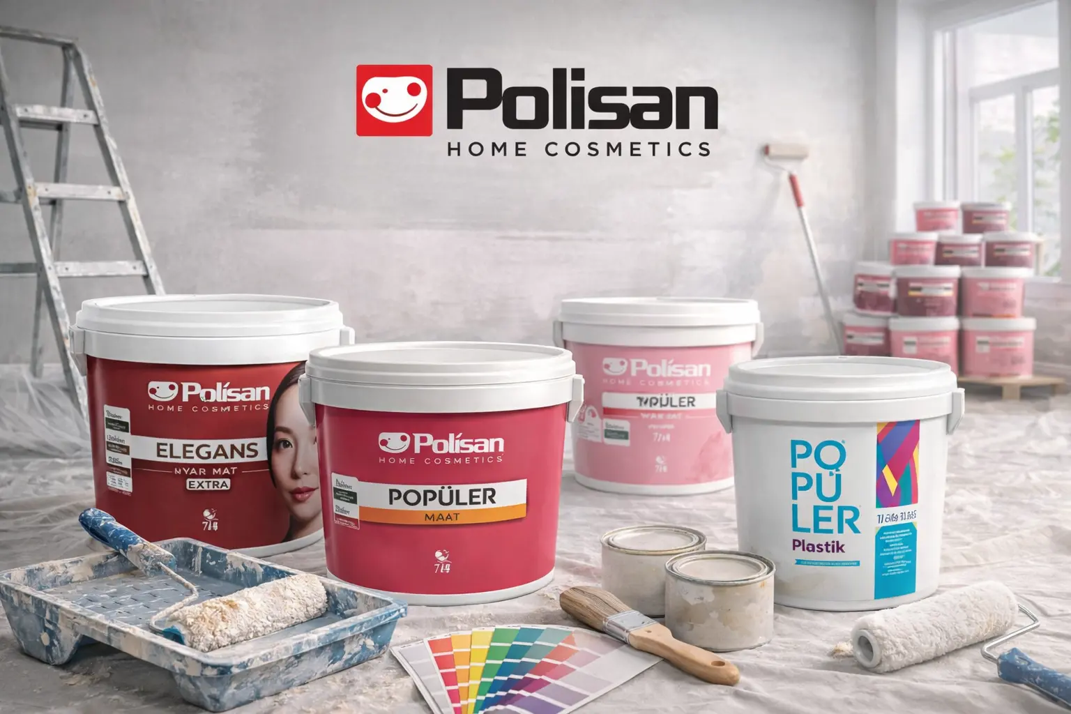 Polisan iç cephe boya ürünleri ve dekoratif çözümler