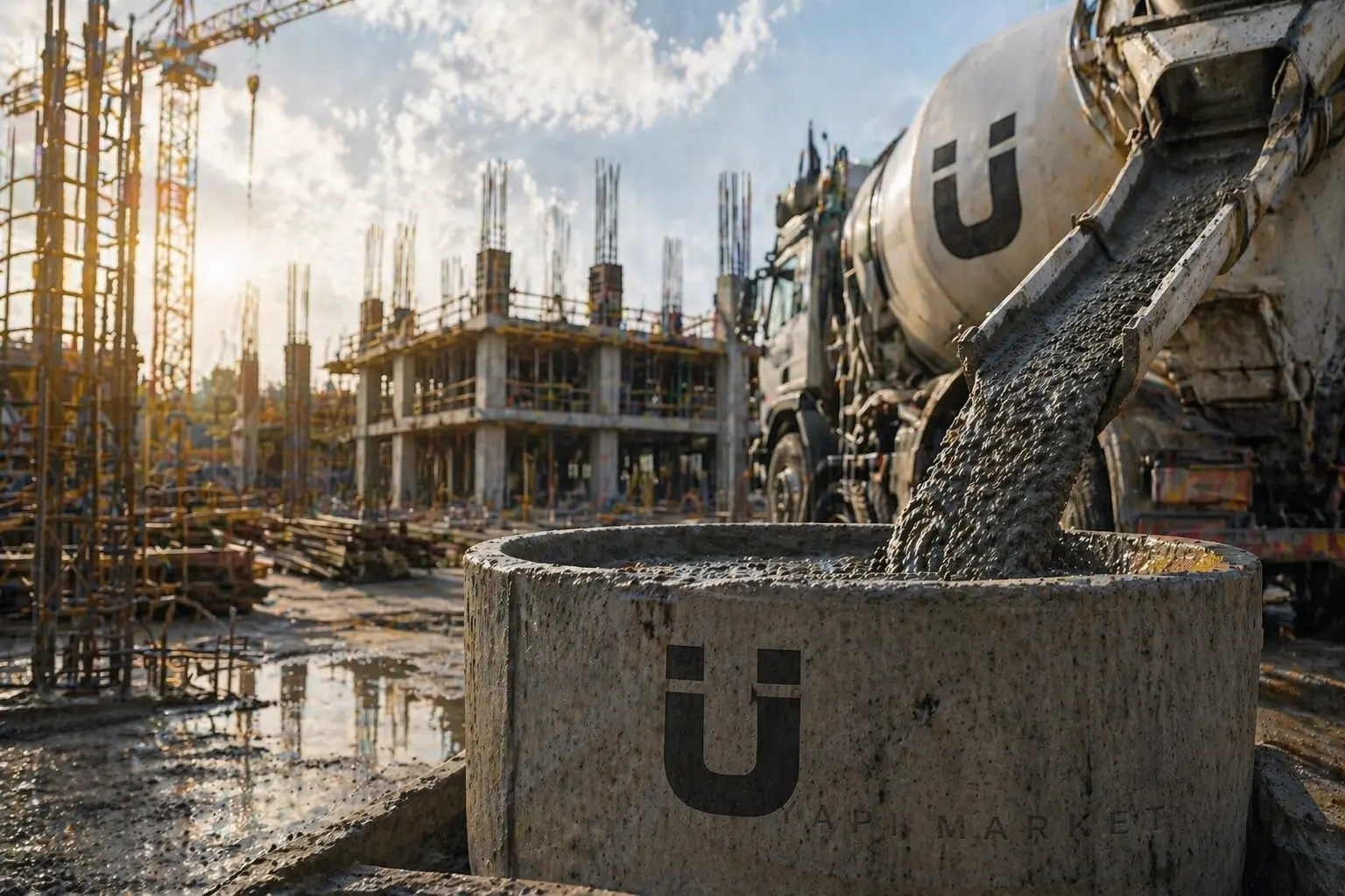 Hazır beton döküm ve kaba inşaat beton uygulamaları