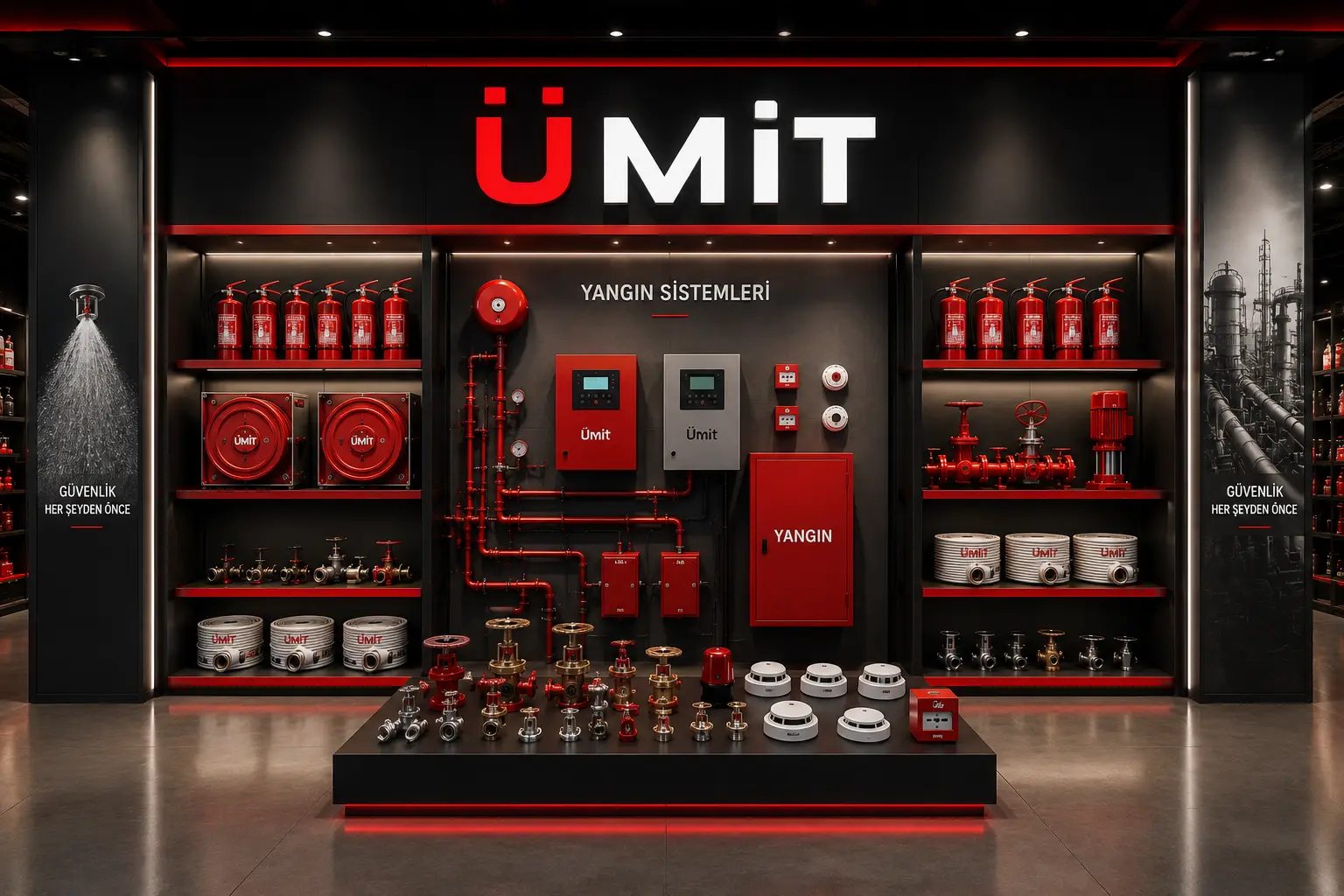 Ümit Yangın söndürme sistemleri yangın güvenliği ekipmanları